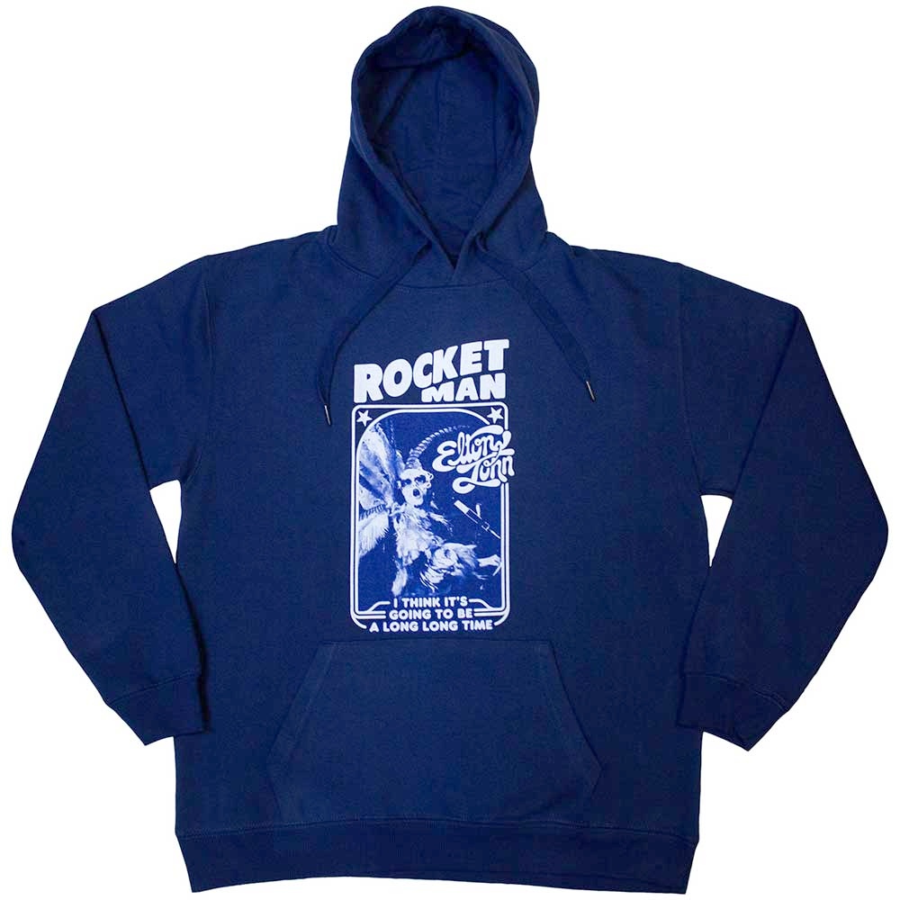 Elton John - Rocketman Feather Suit Mono Hoodie/trui - Blauw